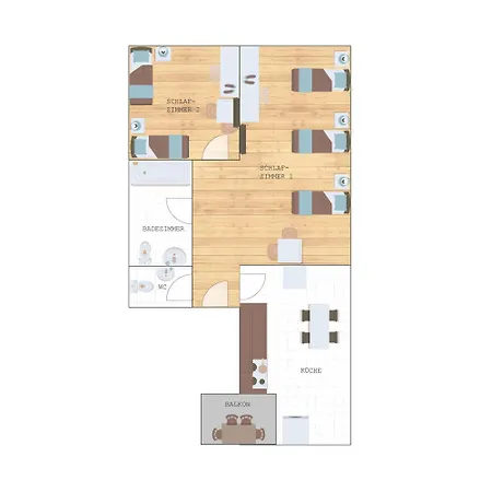Bookandstay24 3 Zimmerwohnung Balkon Rhein Neckar